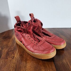 Nike SF Air Force 1 Mid Men's Size 10 without Soles, Laces and Belt